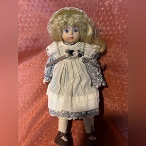 Charming Blue and White Kids Dress